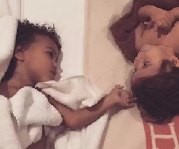 Kim Kardashian shares precious photo of Nori and Penelope